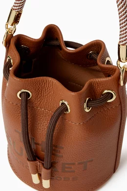 Buy Marc Jacobs Brown The Mini Bucket Bag in Grain Leather For Women Online Ounass Bahrain