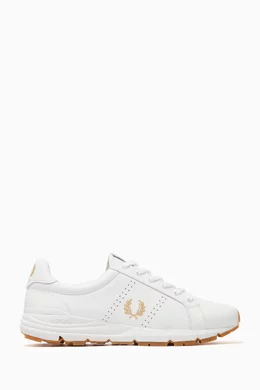 Buy Fred Perry White B723 Tennis Shoes in Leather For Men Online Ounass Bahrain