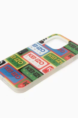 Buy KENZO Multicolour Logo iPhone 14 Pro Max Case For Men Online Ounass Bahrain