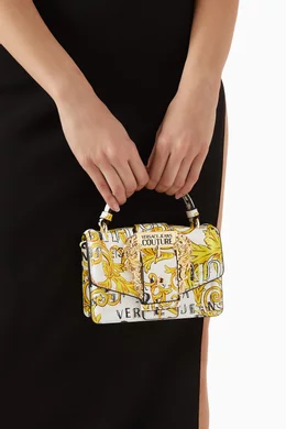 Buy Versace Jeans Couture White Medium Couture 01 Crossbody Bag in Leather For Women Online Ounass Bahrain