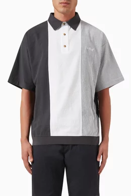 Buy Kith Black Harway Polo Shirt in Cotton For Men Online Ounass Bahrain