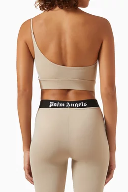 Palm angels one shoulder crop top discount