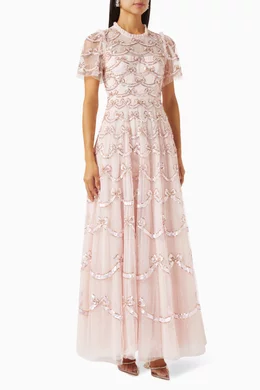 Needle and thread embellished bow dress best sale