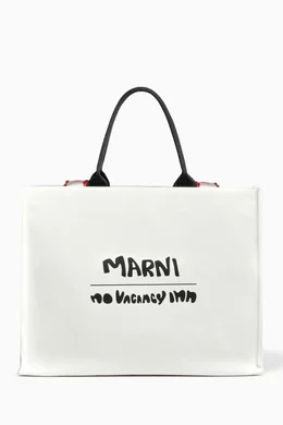 Buy Marni Multicolour x No Vacancy Inn Bey Tote Bag in Canvas For Men Online Ounass Bahrain