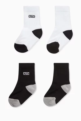 Buy Kith Multicolour Toddler Classic Crew Socks Set of 2 For Kids Online Ounass Bahrain