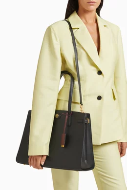 Tory burch robinson satchel black 2025