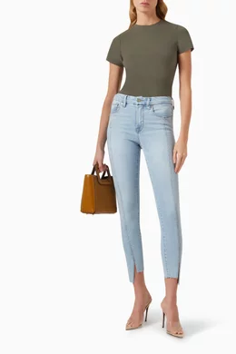 Buy Good American Blue Good Legs Compression Jeans in Denim For