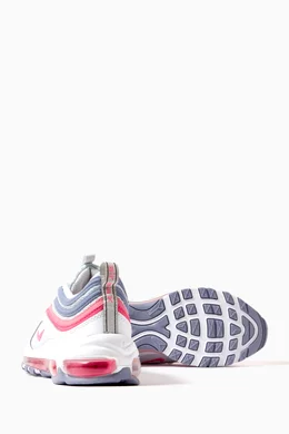 Grey and pink air max 97 trainers top