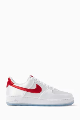 Buy Nike White Nike Air Force 1 07 Low Sneakers in Satin For Women Online Ounass Bahrain