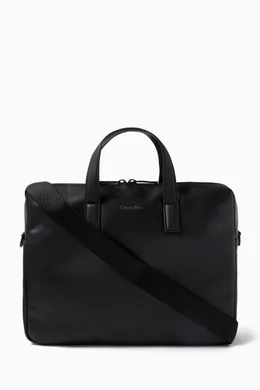 Leather Ck Work Bag Buy Calvin Klein Black CK Must Laptop Bag Smo