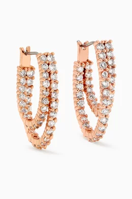 Cz by kenneth jay lane hoop earrings on sale