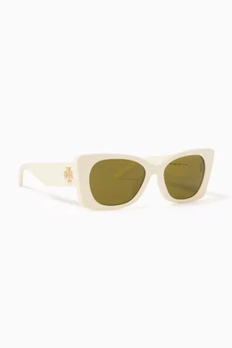 Tory burch white sunglasses cheap