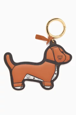 Mcm dog keychain on sale