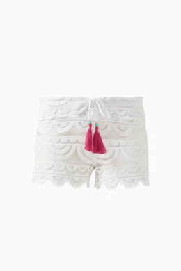 Buy PQ Swim White Lexi Shorts in Lace For Women Online Ounass Bahrain