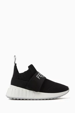Fendi logo mesh sneakers top