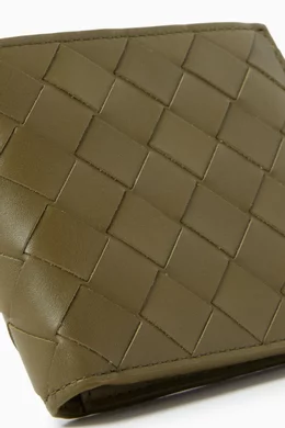 Buy Bottega Veneta Brown Bi fold Wallet in Intreccio Leather For Men Online Ounass Bahrain
