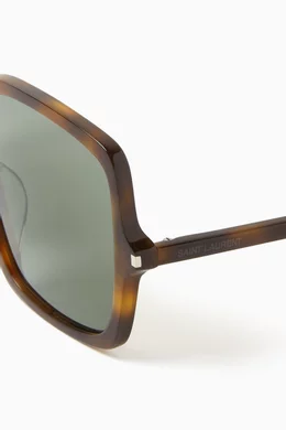 Saint laurent oversized square acetate sunglasses clearance
