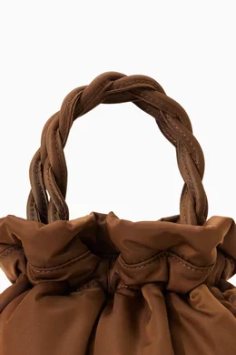 Buy Staud Brown Grace Bucket Bag in Satin For Women Online Ounass Bahrain