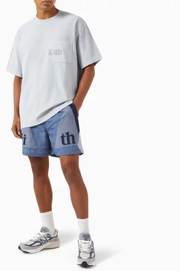 Buy Kith Blue Turbo Swim Shorts in Nylon For Men Online Ounass Bahrain