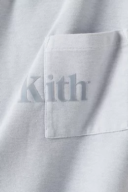 Buy Kith Blue Quinn T shirt in Jersey For Men Online Ounass Bahrain