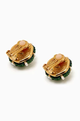 Oscar de la renta sea urchin earrings store