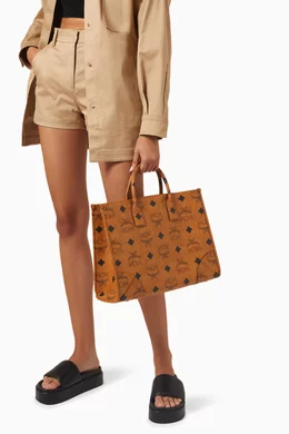 Mcm brown tote top