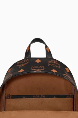 Mcm black medium backpack clearance