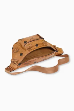 Buy MCM Brown Medium Fursten Belt Bag in Maxi Visetos Canvas For UNISEX Online Ounass Bahrain
