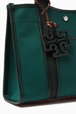 Tory burch mcgraw tote green cheap