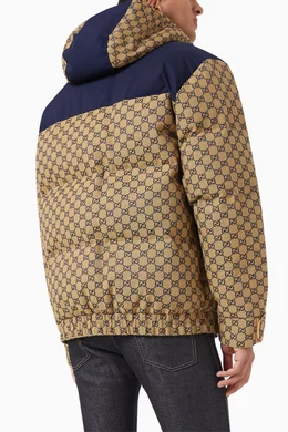 Buy Gucci Brown GG Monogram Goose down Jacket in Canvas For Men Online Ounass Bahrain
