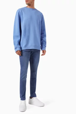 Tommy hilfiger track top sweatshirt navy clearance