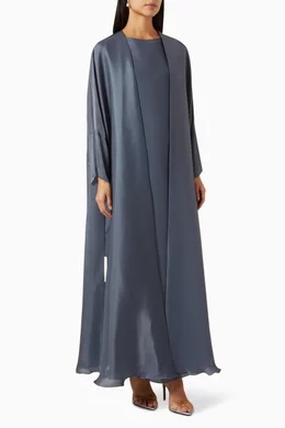 Buy Al Mraikn Grey Abaya Dress For Women Online Ounass Bahrain