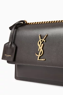Buy SAINT LAURENT Brown Medium Sunset Shoulder Bag in Smooth Leather For Women Online Ounass Bahrain