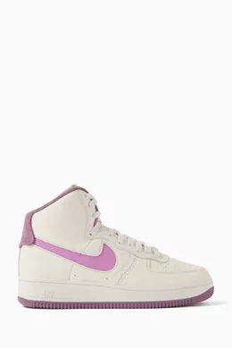 Purple suede air force 1 high top outlet