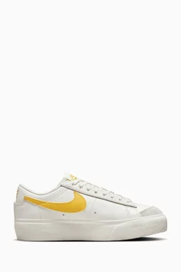 Yellow nike platforms hot sale