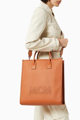 Buy MCM Brown Medium Klassik Tote Bag in Spanish Calf Leather For Women Online Ounass Bahrain