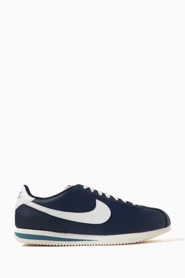 Nike cortez leather femme bleu cheap