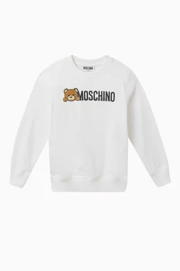 Moschino white sweatshirt shop