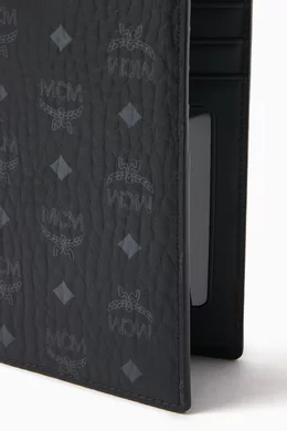 Mcm men's wallet black hotsell