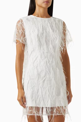 Milly feather dress top