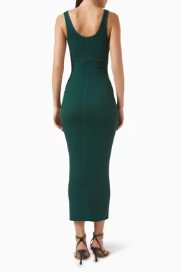 Buy Enza Costa Green Tank Maxi Dress in Silk blend Knit For Women Online Ounass Bahrain