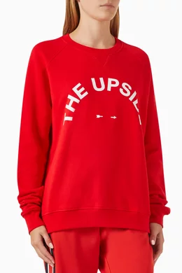 Buy The Upside Red Newport Sweatshirt in Cotton fleece For Women Online Ounass Bahrain