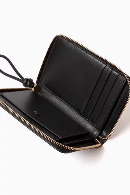 Buy Jil Sander Black Giro Pocket Zip-around Wallet in Smooth 