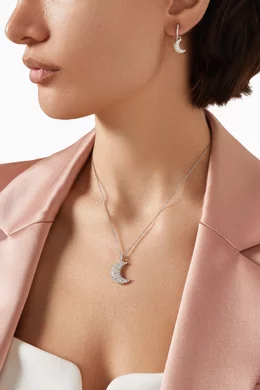 Swarovski glowing moon necklace set shop