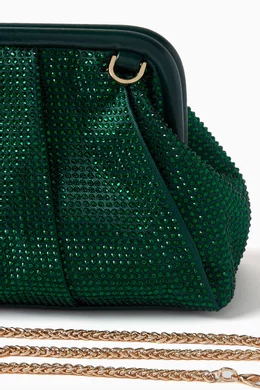 Buy Marella Green Genere Embellished Clutch Bag in Satin For Women Online Ounass Bahrain
