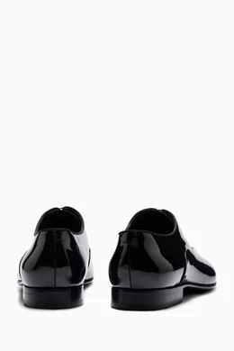 Buy BOSS Black Evening Oxford Shoes in Patent Calfskin Leather For Men Online Ounass Bahrain