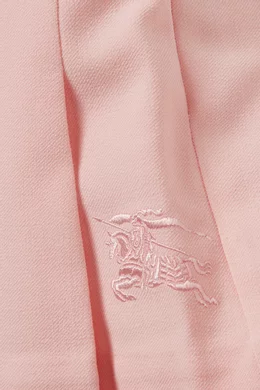 Buy Burberry Pink Logo embroidered Pleated Skirt in Polyester For Baby Girls Online Ounass Bahrain