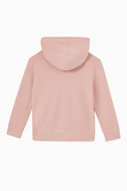 Buy Burberry Pink Logo Hoodie in Cotton For Girls Online Ounass Bahrain