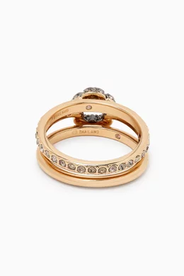 Coach tea rose ring top