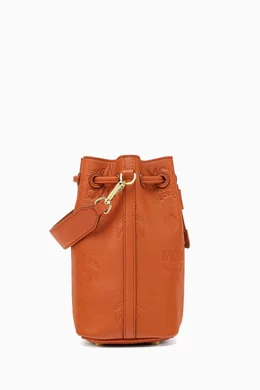 Mcm drawstring bucket bag store